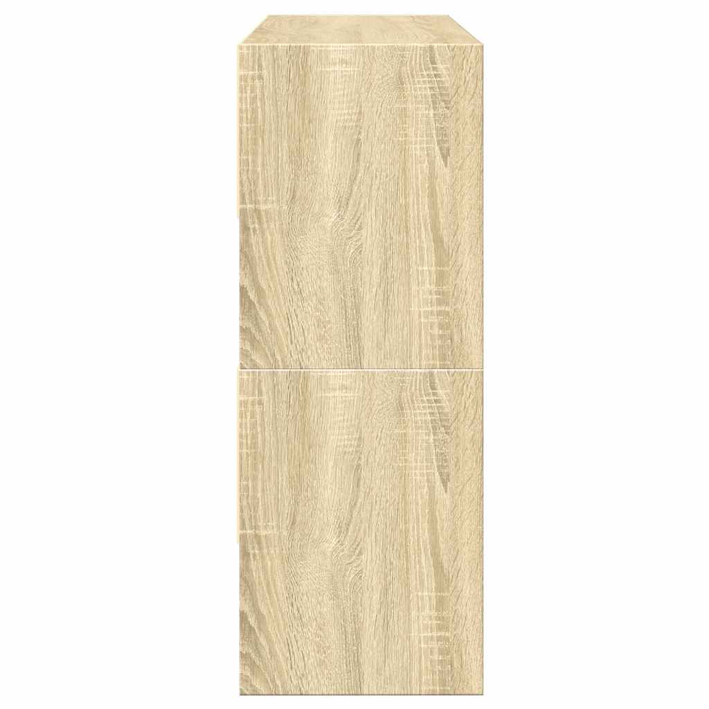 vidaXL Shoe Racks 2 pcs Stackable Sonoma Oak 89.5x30x40 cm 5