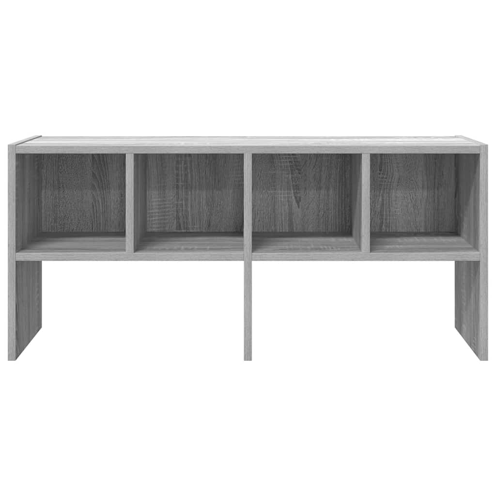 vidaXL Shoe Rack Stackable Grey Sonoma 89.5x30x40 cm 4