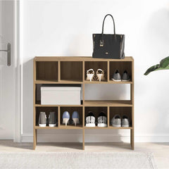 vidaXL Shoe Racks 2 pcs Stackable Artisan Oak 89.5x30x40 cm 3