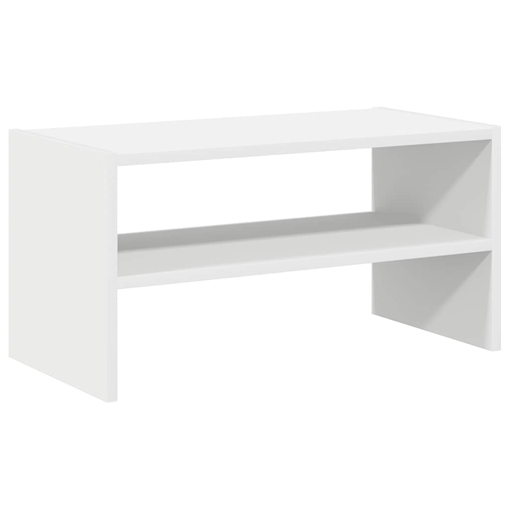 vidaXL Shoe Rack Stackable White 60x30x30.5 cm 2