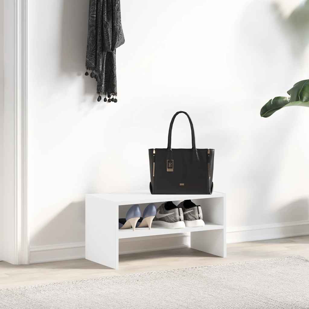 vidaXL Shoe Rack Stackable White 60x30x30.5 cm 3