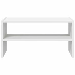 vidaXL Shoe Rack Stackable White 60x30x30.5 cm 4