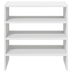 vidaXL Shoe Racks 2 pcs Stackable White 60x30x30.5 cm 4