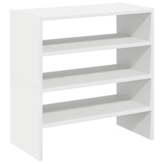 vidaXL Shoe Racks 2 pcs Stackable White 60x30x30.5 cm 6