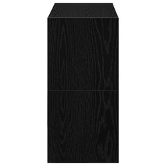 vidaXL Shoe Racks 2 pcs Stackable Black Oak 60x30x30.5 cm 5