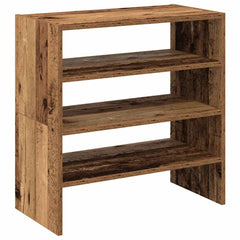 vidaXL Shoe Racks 2 pcs Stackable Old Wood 60x30x30.5 cm 2