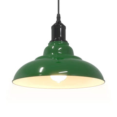 vidaXL Pendant Lamp Height Adjustable E27 Gloss Green Ø 31 cm Metal 5