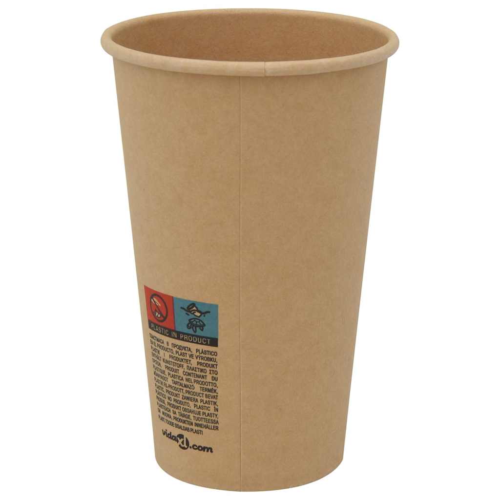 Paper Coffee Cups 1000 pcs 4oz Brown 400 ml