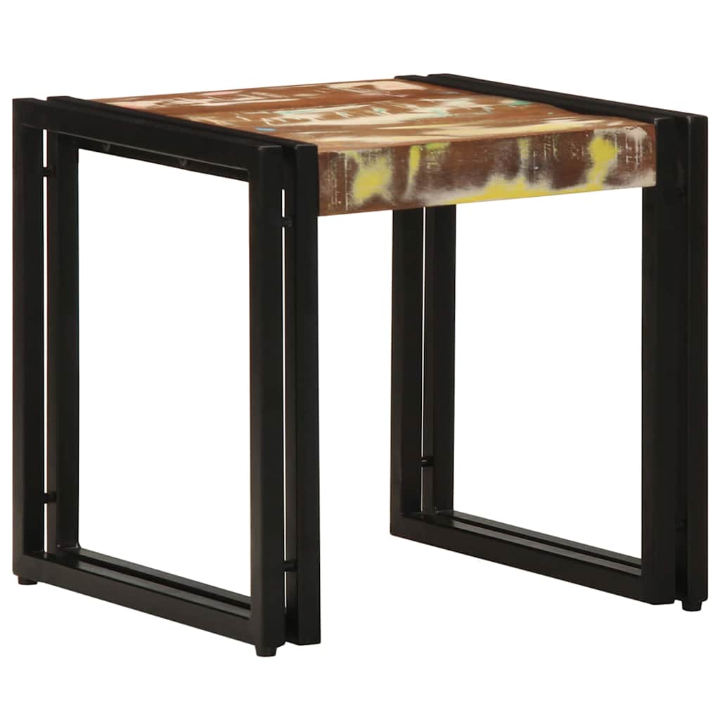 vidaXL Coffee Table Multicolour 40 x 40 x 38 cm Solid Reclaim Wood 1