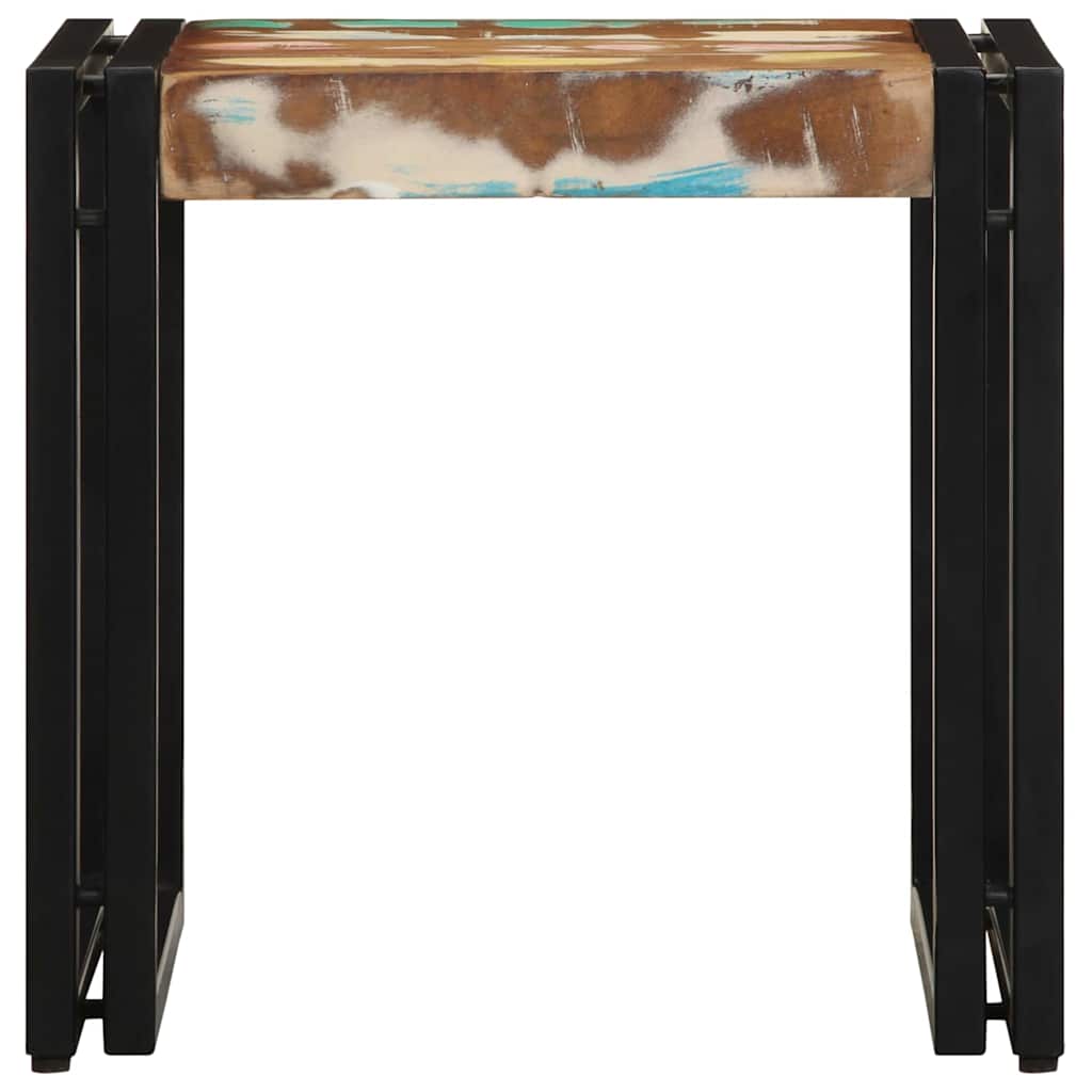 vidaXL Coffee Table Multicolour 40 x 40 x 38 cm Solid Reclaim Wood 4