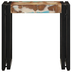 vidaXL Coffee Table Multicolour 40 x 40 x 38 cm Solid Reclaim Wood 4