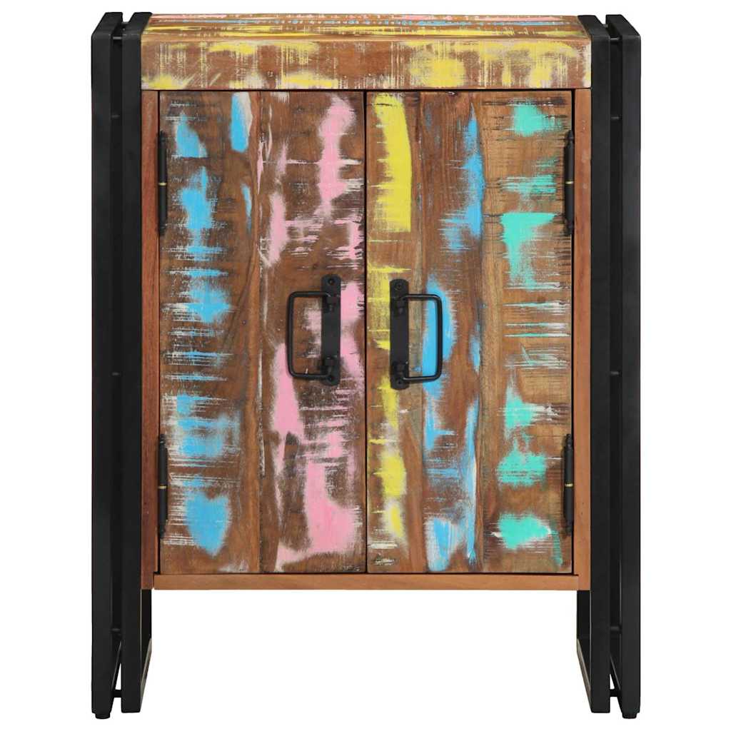 vidaXL Shoe Cabinet 56 x 35 x 70 cm Solid Reclaim wood Multicolour 5