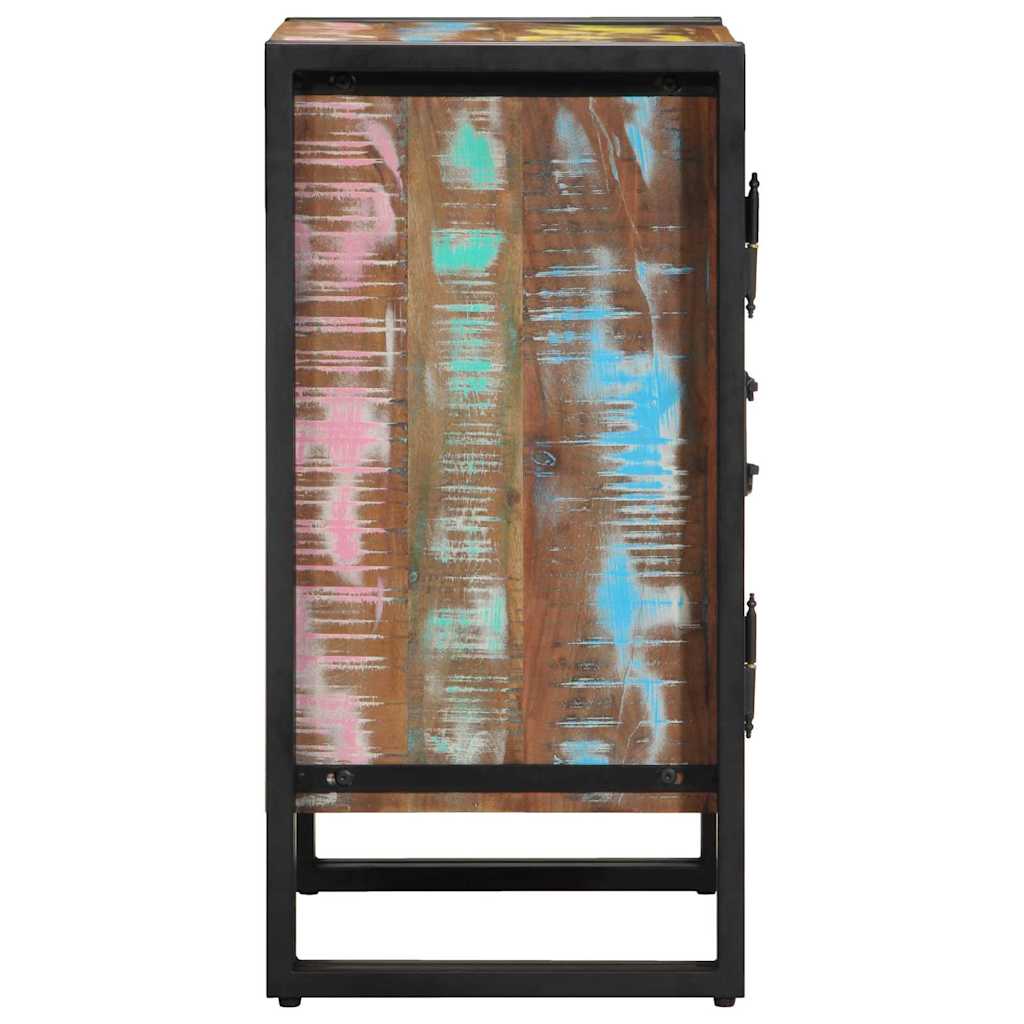 vidaXL Shoe Cabinet 56 x 35 x 70 cm Solid Reclaim wood Multicolour 6