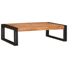 vidaXL Bathroom Shelf for Brown 80 x 50 x 23 cm Solid Acacia Wood 3