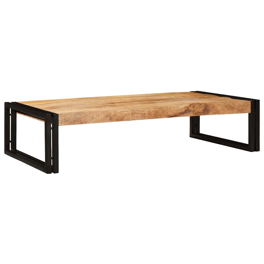 vidaXL Bathroom Shelf Brown 100 x 50 x 23 cm Soild Rough Mango Wood 2