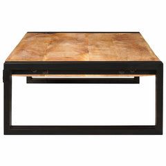 vidaXL Bathroom Shelf Brown 100 x 50 x 23 cm Soild Rough Mango Wood 5