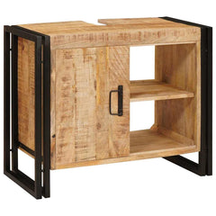 Sink cabinet with Shelf Brown 71 x 33 x 58 cm Natural Soild rough mango wood