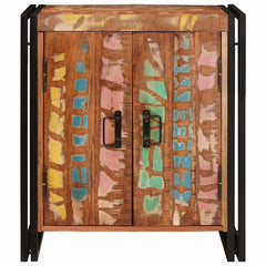 vidaXL Bedside Cabinet Multicolour Solid reclaimed wood 5