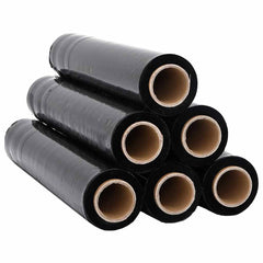 vidaXL Stretch Film 6 pcs Black 23 μm 50 cm x 150 m 2