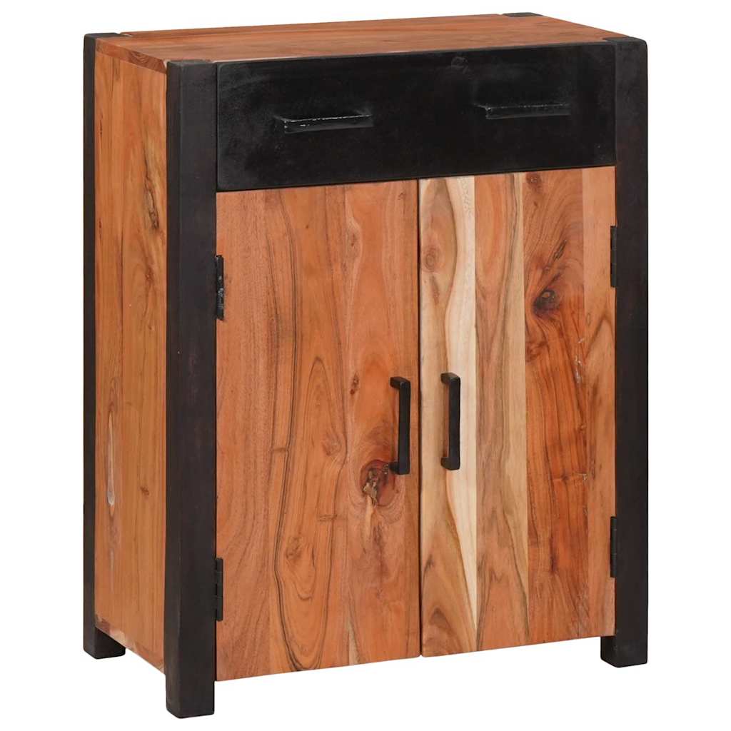vidaXL Sideboard with Drawer Brown 55 x 30 x 75 cm Solid Acacia Wood 1
