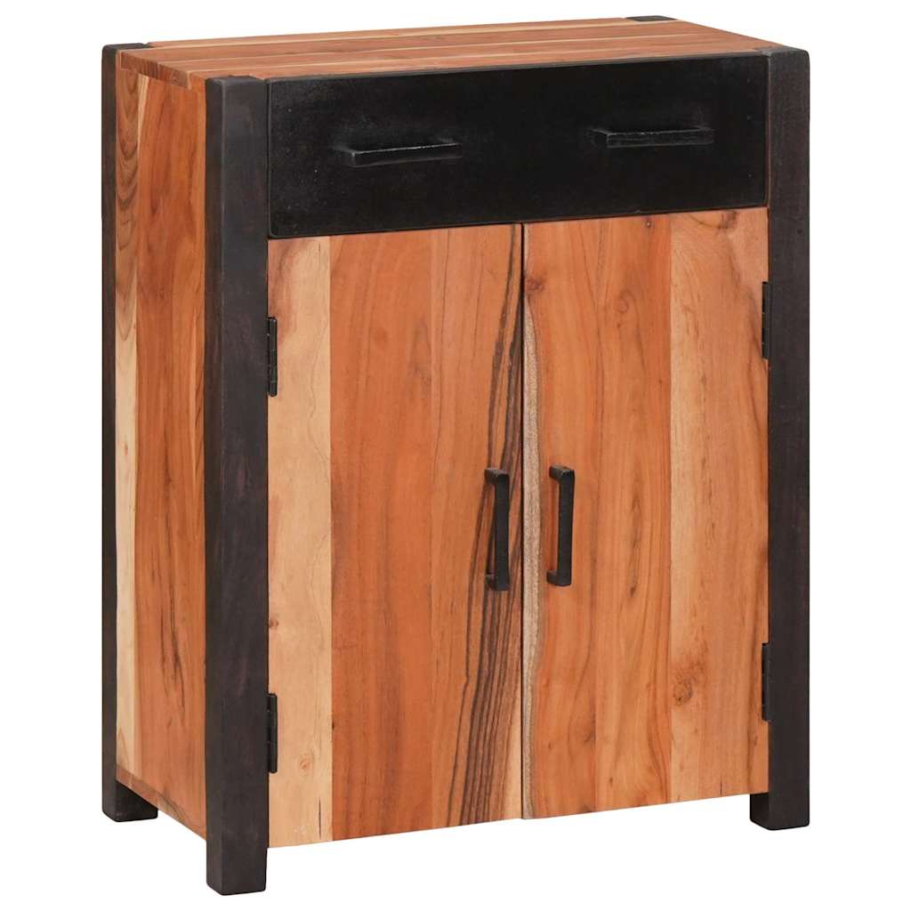 vidaXL Sideboard with Drawer Brown 55 x 30 x 75 cm Solid Acacia Wood 2