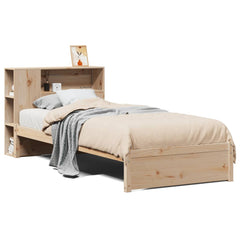 vidaXL Bookcase Bed without Mattress 75x190cm Solid Wood Pine 2