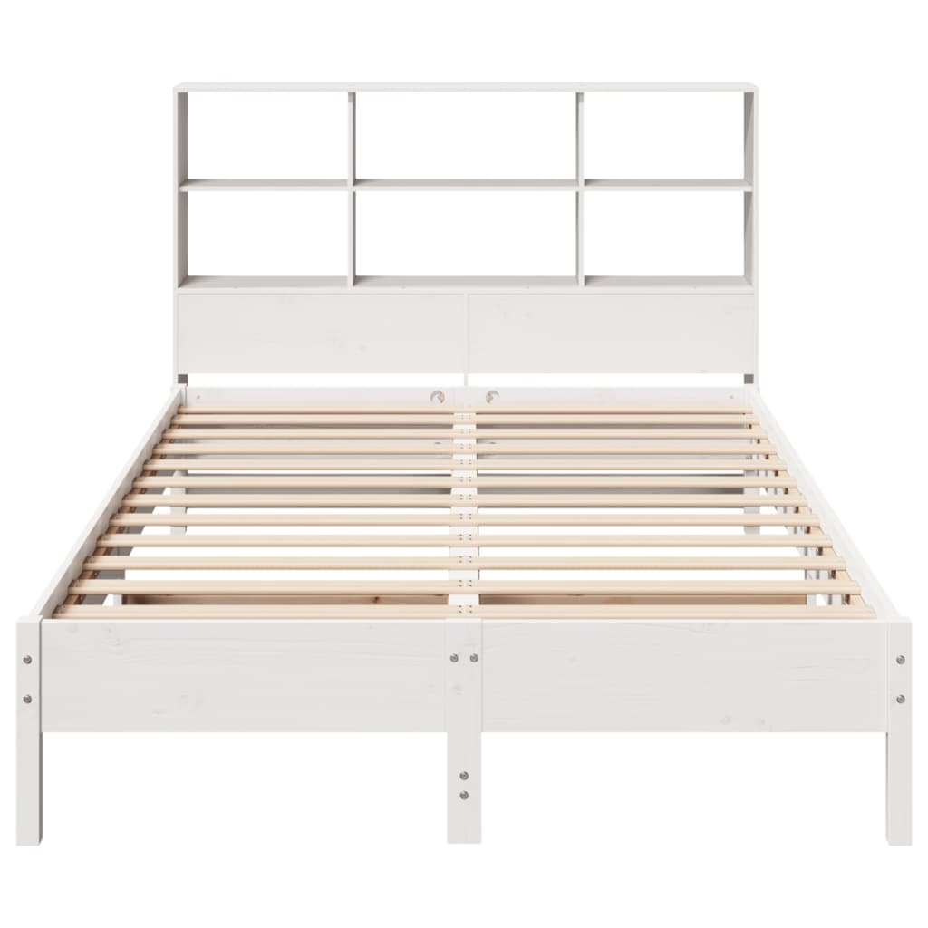 Bookcase Bed without Mattress White 160 cm 200 cm