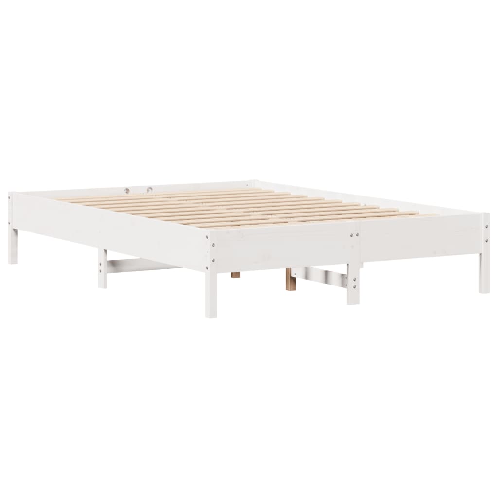 Bookcase Bed without Mattress White 160 cm 200 cm