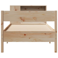 vidaXL Bookcase Bed without Mattress 75x190cm Solid Wood Pine 4