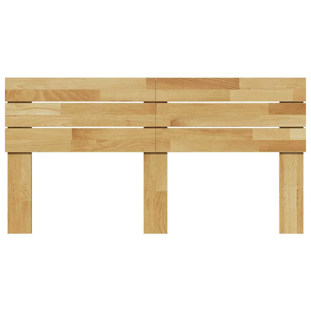 vidaXL Headboard 135 cm Solid Wood Oak 4