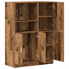 2 Piece Kitchen Cabinet Set Engineered Wood Old wood