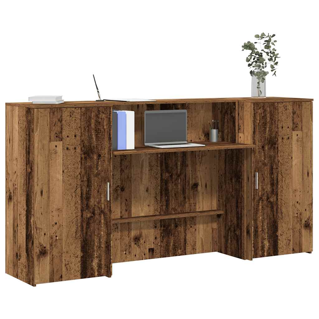 Reception Desk 200x50x103,5 cm Engineered Wood Old wood 200 x 50 x 103.5 cm