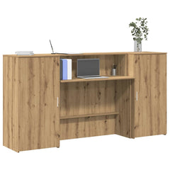 Reception Desk 200x50x103,5 cm Engineered Wood Artisan oak 200 x 50 x 103.5 cm