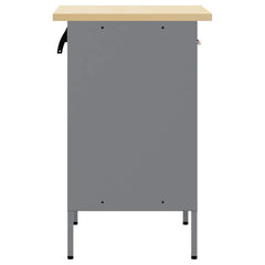 Work Bench with Drawer and Grey 50 x 55 x 85 cm Red with 1 drawer &1 door