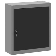 vidaXL Tool Cabinet with Shelf Black and Grey 50 x 20 x 55 cm 2
