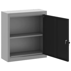 vidaXL Tool Cabinet with Shelf Black and Grey 50 x 20 x 55 cm 5