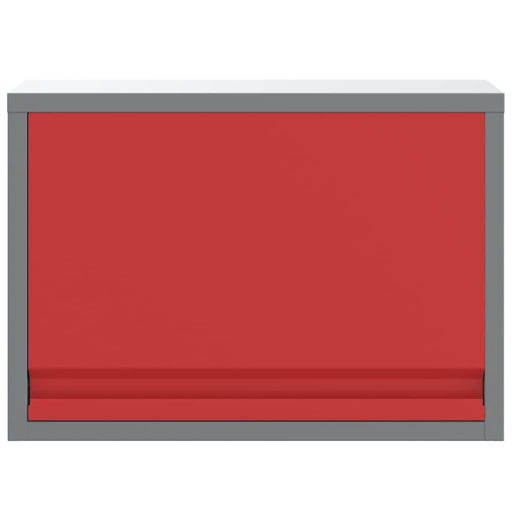 vidaXL Tool Cabinet with Storage Red and Grey 50 x 25 x 35 cm 6