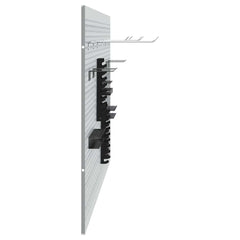 vidaXL Tool Wall Panel 3 pcs Grey 150 x 1 x 60 cm 6