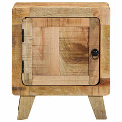 vidaXL Bedside Cabinet 2 pcs 40x32x46 cm Solid Wood Rough Mango 2