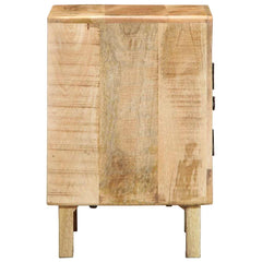 vidaXL Bedside Cabinet 2 pcs 40x32x46 cm Solid Wood Rough Mango 3