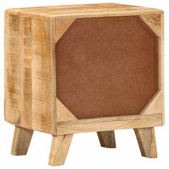 vidaXL Bedside Cabinet 2 pcs 40x32x46 cm Solid Wood Rough Mango 4