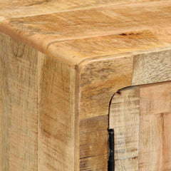 vidaXL Bedside Cabinet 2 pcs 40x32x46 cm Solid Wood Rough Mango 6