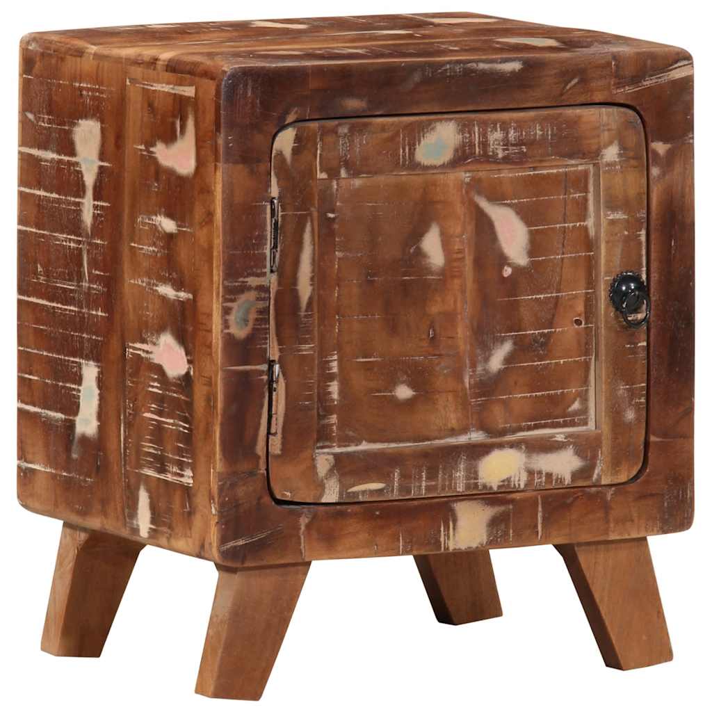 Bedside Cabinet Solid Wood Reclaimed