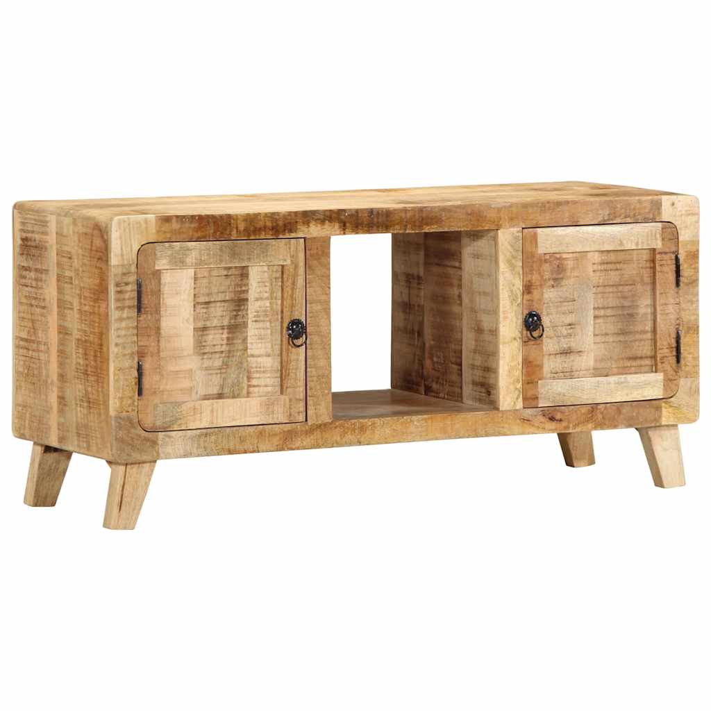vidaXL TV Cabinet 105x46x32 cm Solid Wood Rough Mango 1