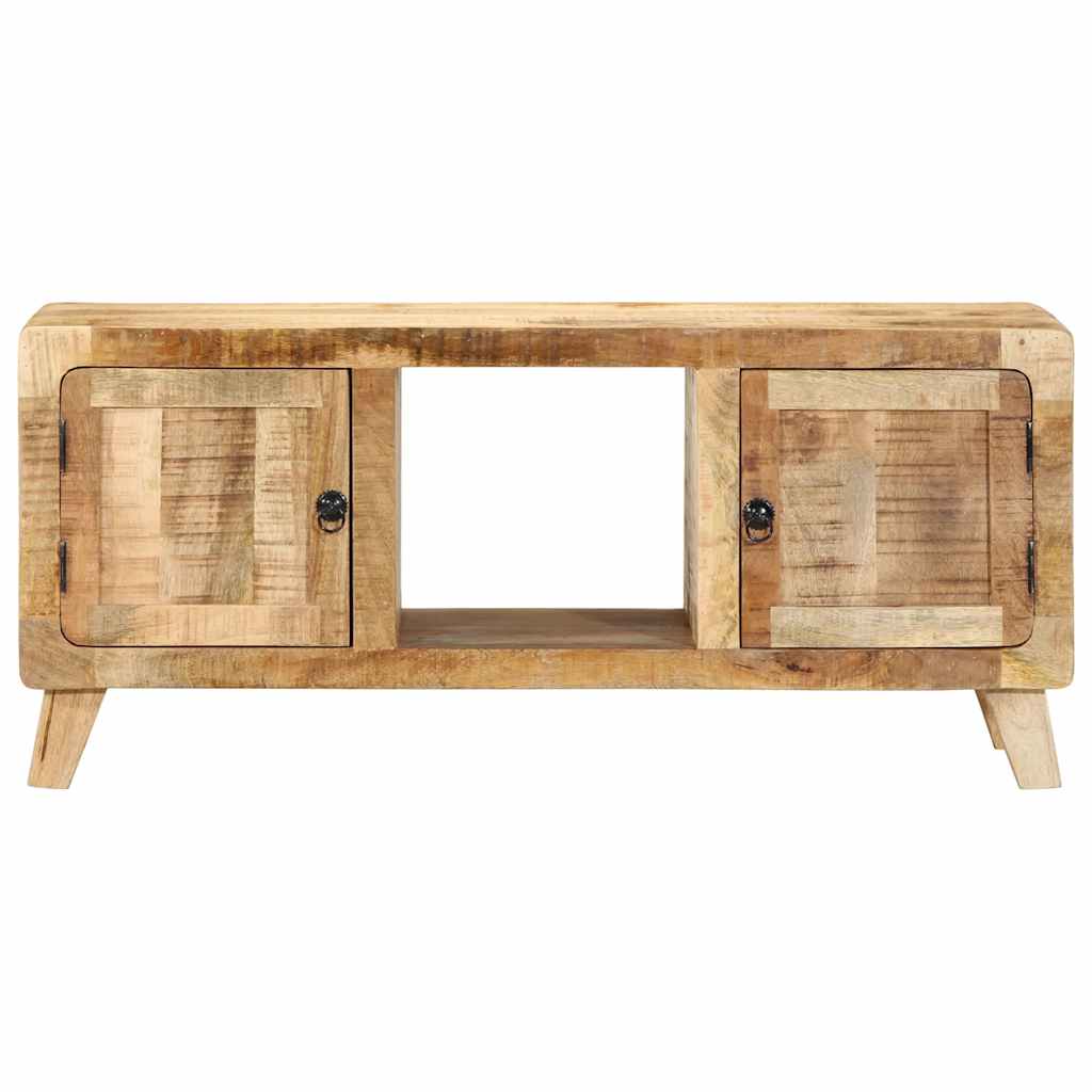 vidaXL TV Cabinet 105x46x32 cm Solid Wood Rough Mango 2