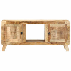 vidaXL TV Cabinet 105x46x32 cm Solid Wood Rough Mango 2