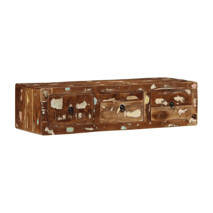 Wall-mounted TV Cabinet Solid Wood Reclaimed
