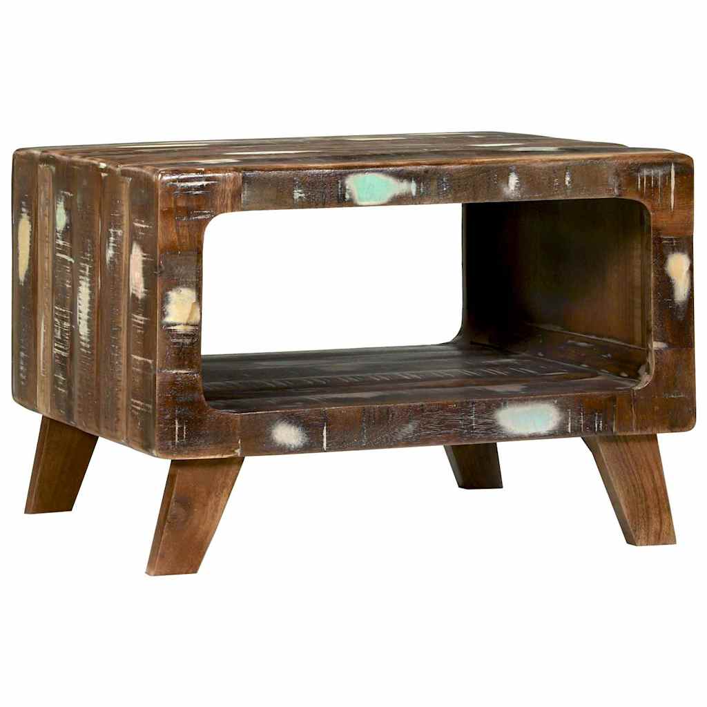 Coffee Table Brown Solid Mango Wood 50 x 50 x 35 cm Solid reclaimed wood