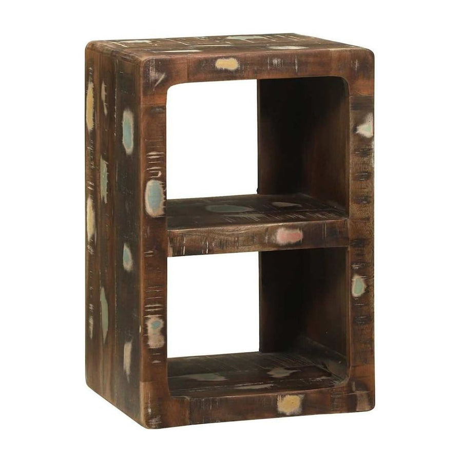 TV Cabinet Multicolour Solid Reclaim Wood