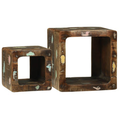 TV Units 2 pcs Brown 36 x 30 x 36 cm Solid Mango Wood Solid reclaimed wood